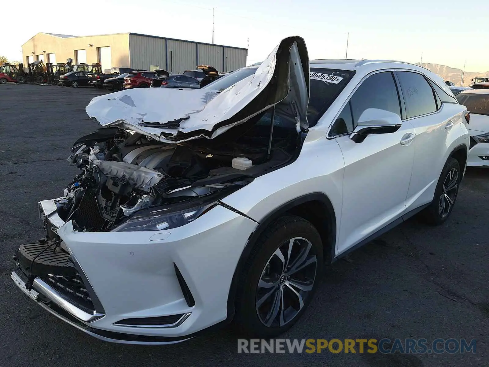 2 Photograph of a damaged car 2T2HZMDA6LC215827 LEXUS RX350 2020