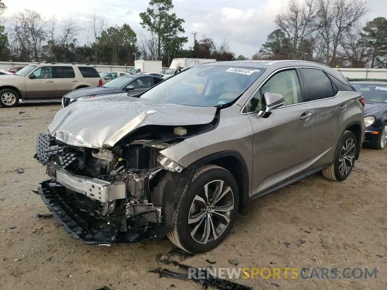 1 Photograph of a damaged car 2T2HZMDA6LC227220 LEXUS RX350 2020