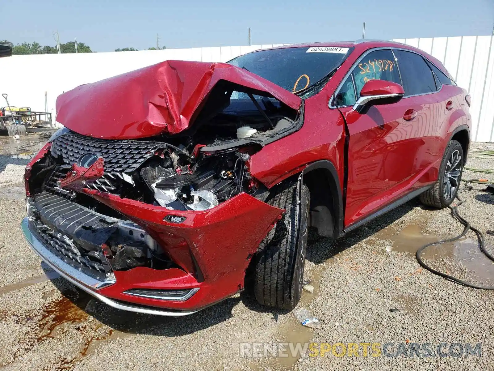 2 Photograph of a damaged car 2T2HZMDA6LC236032 LEXUS RX350 2020