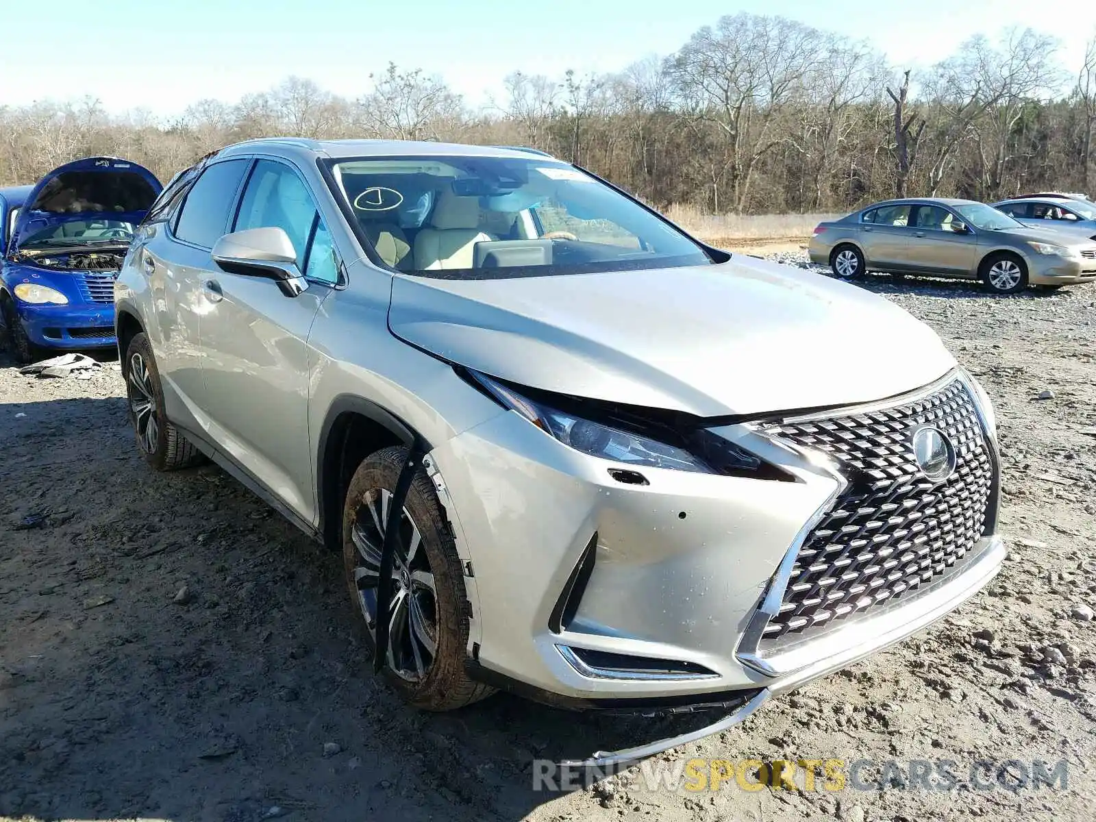 1 Photograph of a damaged car 2T2HZMDA7LC233138 LEXUS RX350 2020