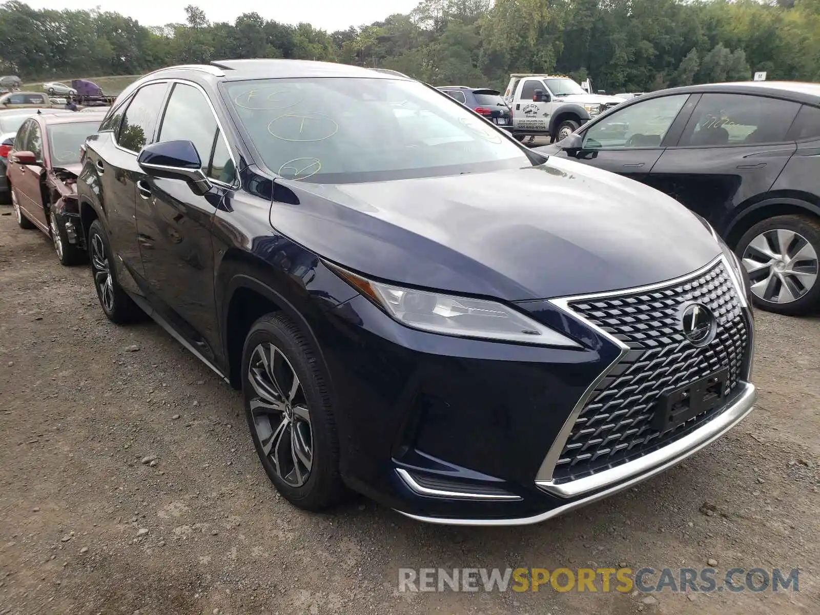 1 Photograph of a damaged car 2T2HZMDA8LC230524 LEXUS RX350 2020