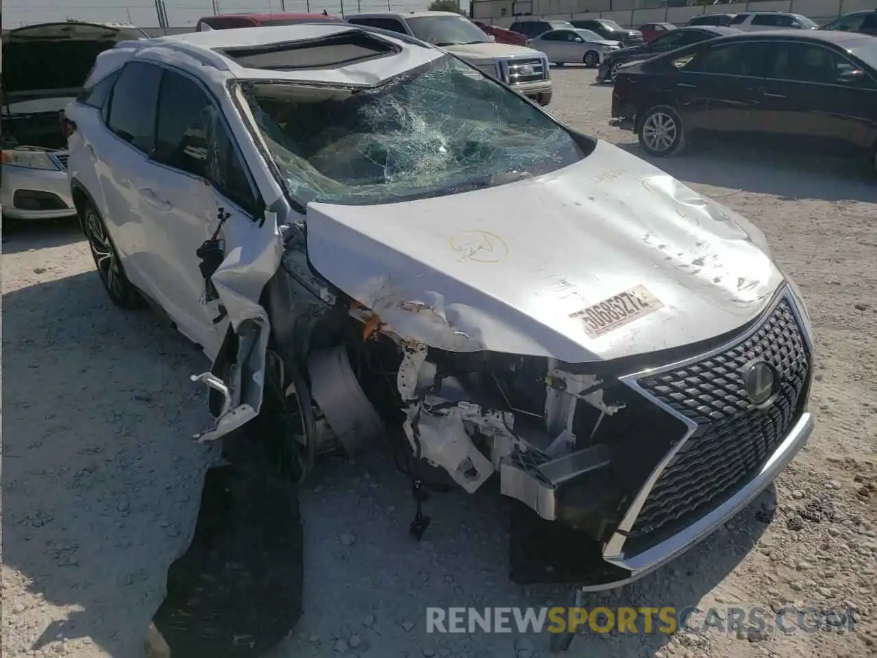 1 Photograph of a damaged car 2T2HZMDA8LC246805 LEXUS RX350 2020