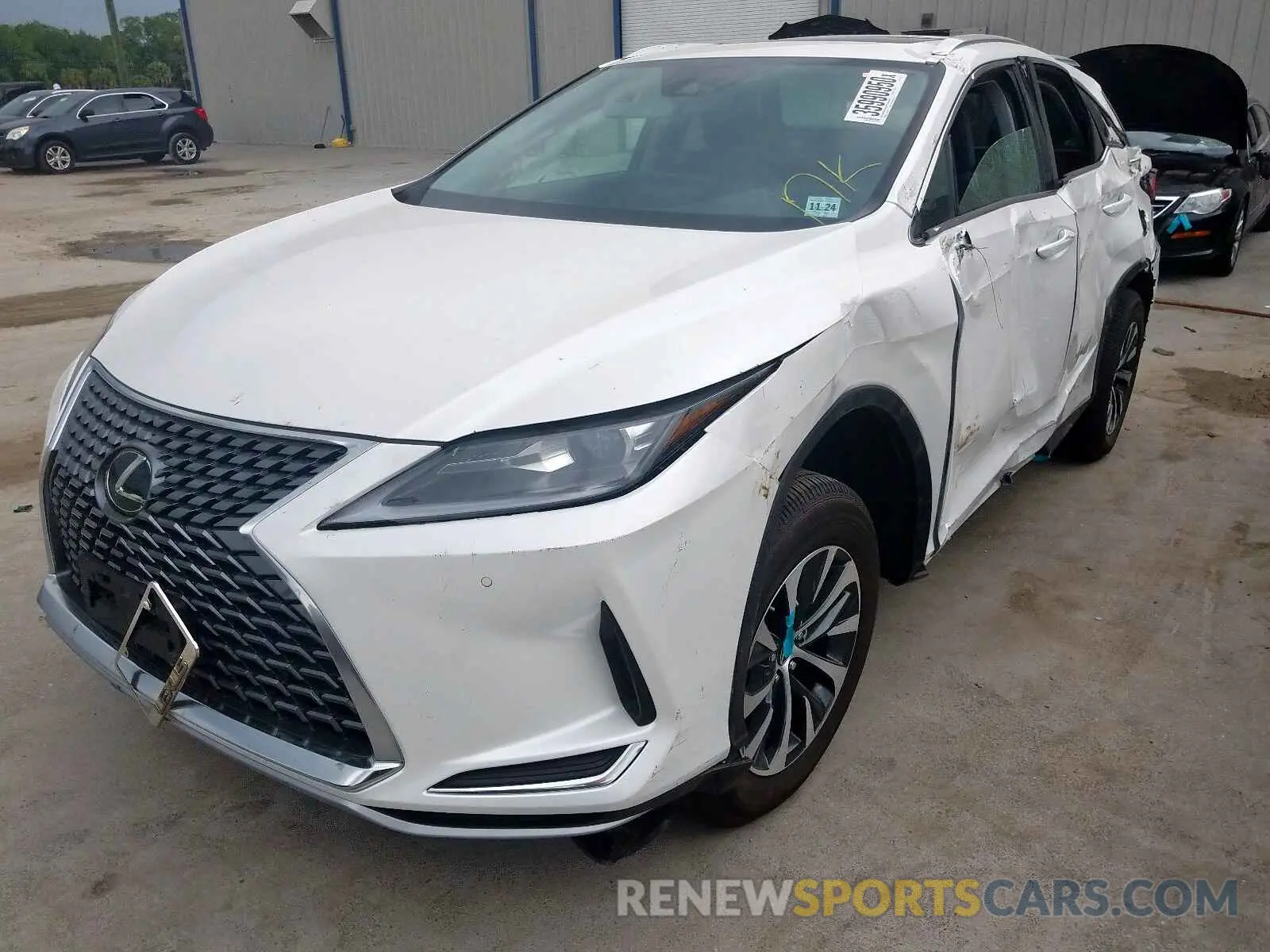 2 Photograph of a damaged car 2T2HZMDA9LC220262 LEXUS RX350 2020