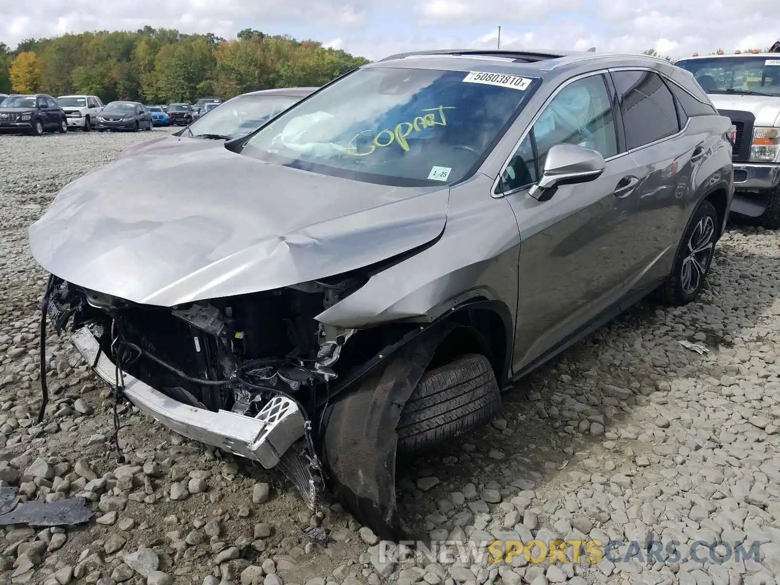 2 Photograph of a damaged car 2T2HZMDA9LC223646 LEXUS RX350 2020