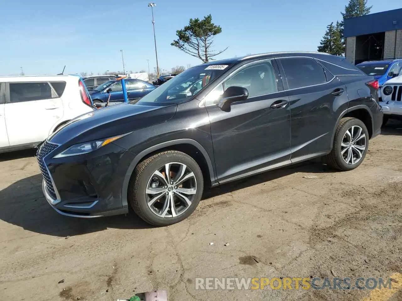 1 Photograph of a damaged car 2T2HZMDAXLC214194 LEXUS RX350 2020