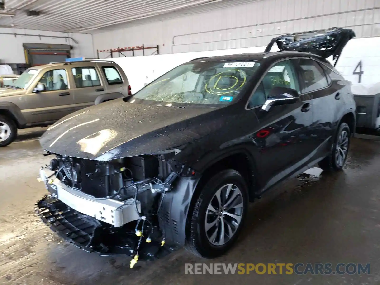 2 Photograph of a damaged car 2T2HZMDAXLC225230 LEXUS RX350 2020