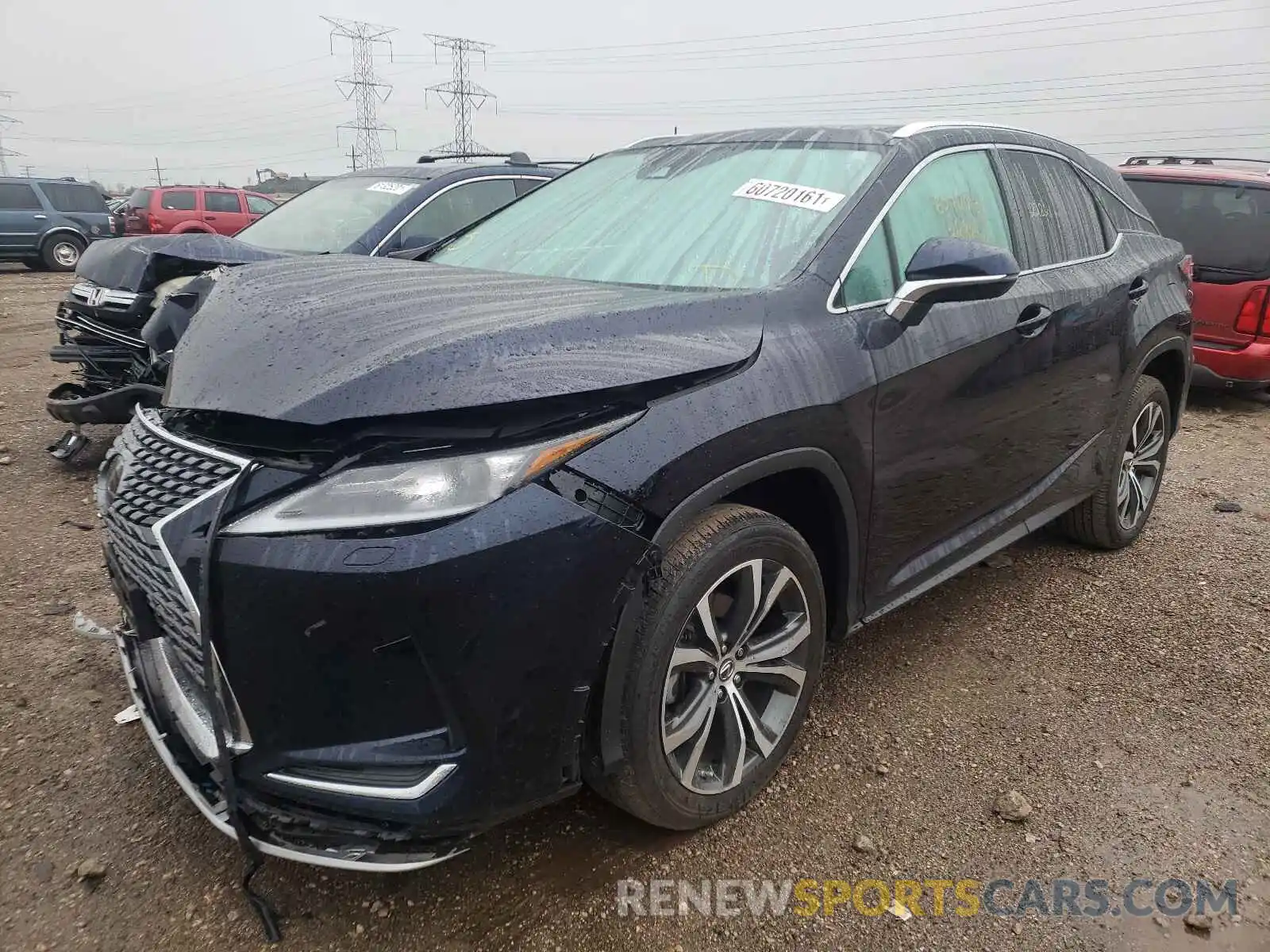 2 Photograph of a damaged car 2T2HZMDAXLC232310 LEXUS RX350 2020