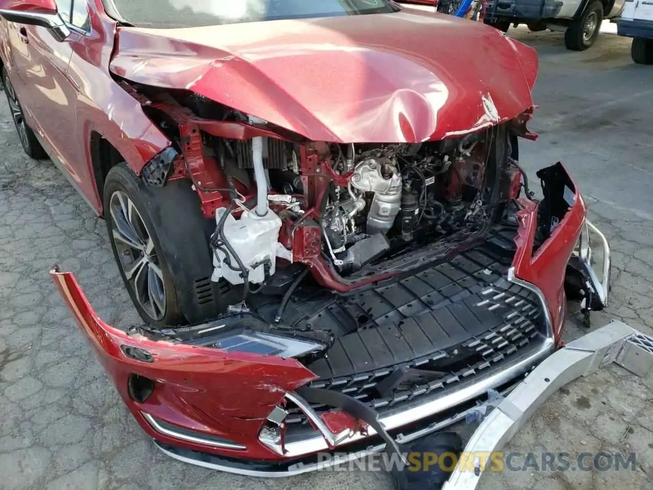 9 Photograph of a damaged car 2T2HZMDAXLC233215 LEXUS RX350 2020