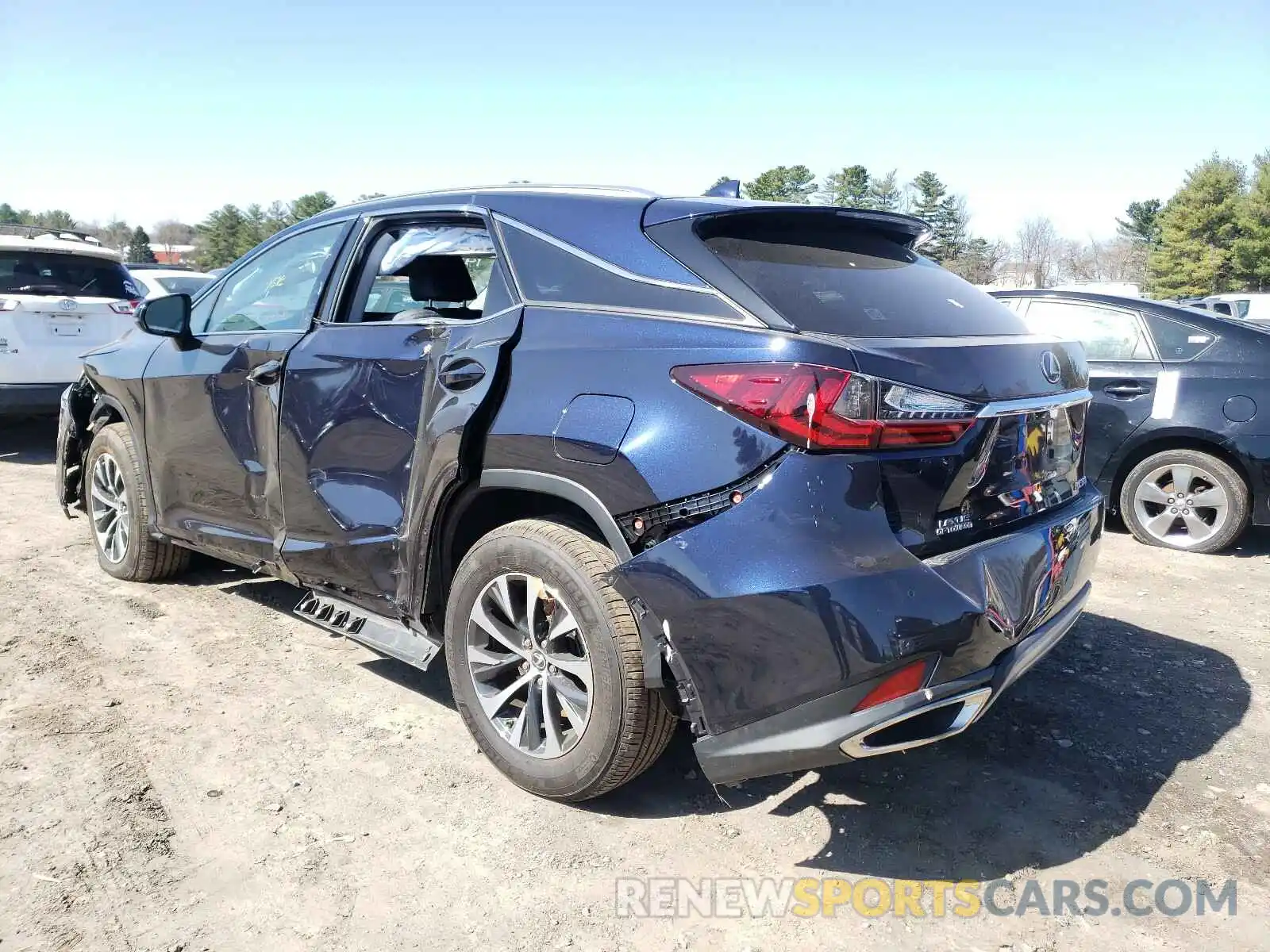 3 Photograph of a damaged car 2T2HZMDAXLC251987 LEXUS RX350 2020