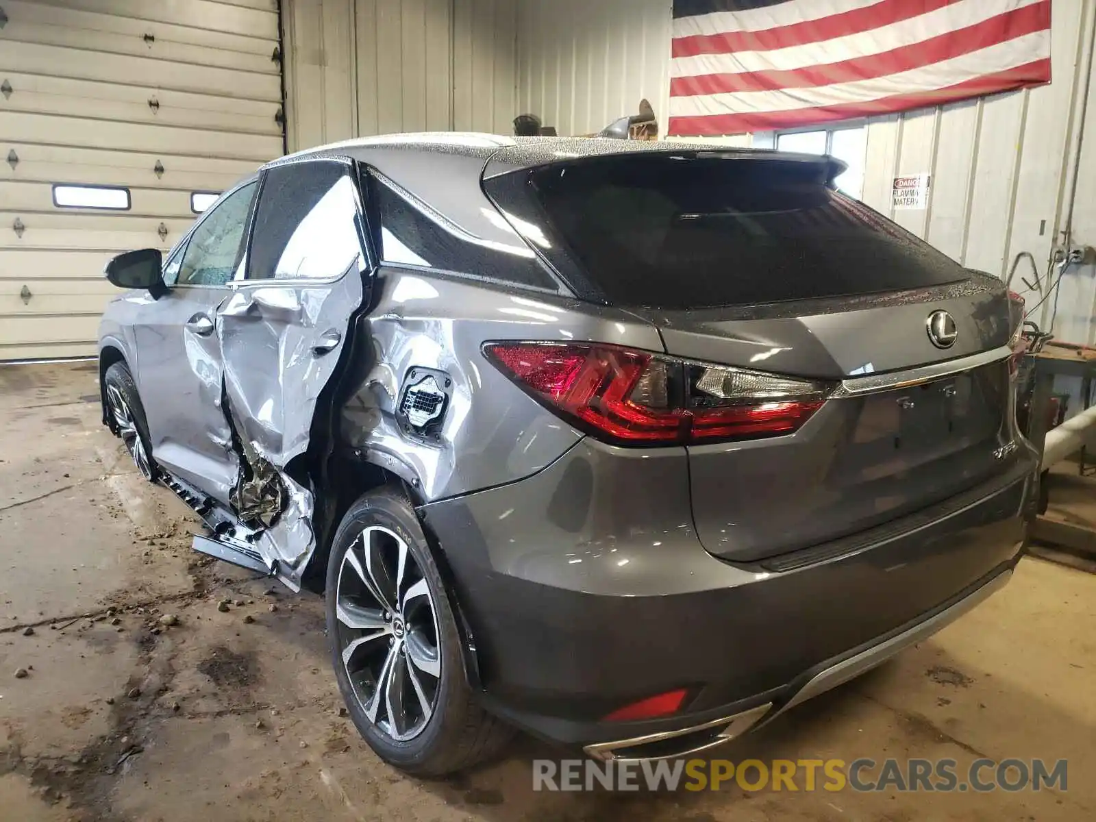 3 Photograph of a damaged car 2T2HZMDAXLC255182 LEXUS RX350 2020