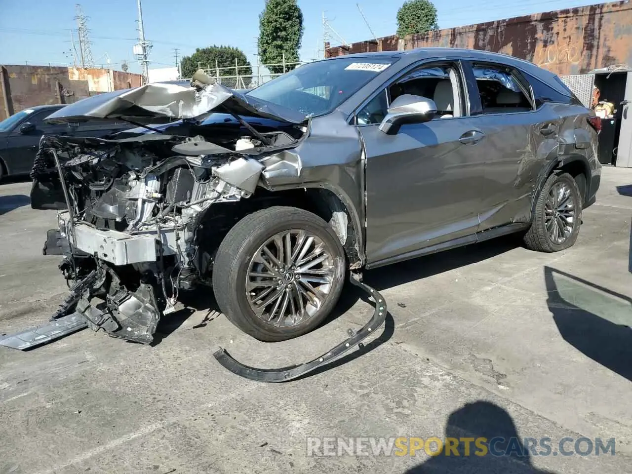 1 Photograph of a damaged car 2T2JZMAA1LC164954 LEXUS RX350 2020