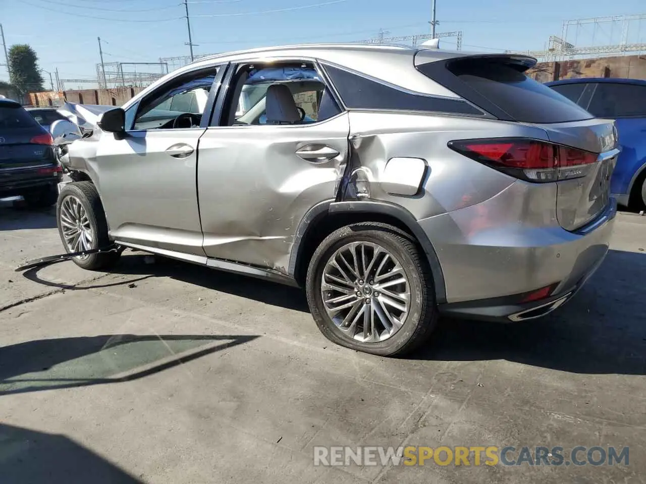 2 Photograph of a damaged car 2T2JZMAA1LC164954 LEXUS RX350 2020