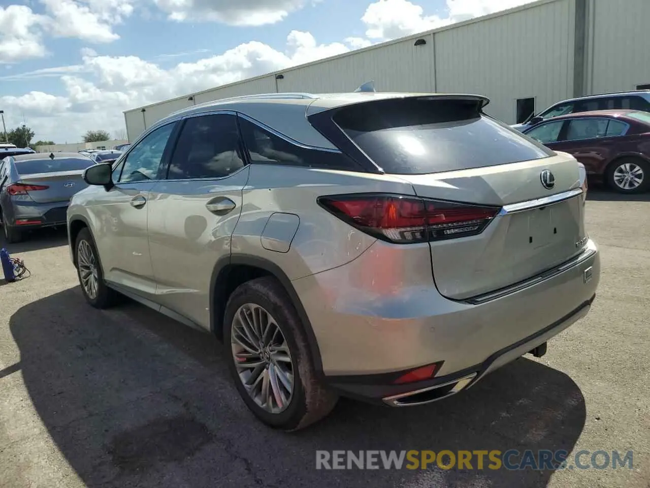 2 Photograph of a damaged car 2T2JZMAA1LC165103 LEXUS RX350 2020