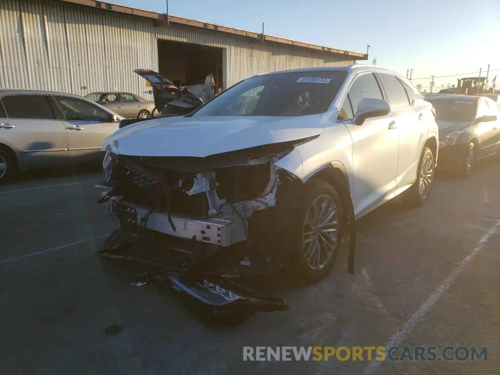 2 Photograph of a damaged car 2T2JZMAA5LC178839 LEXUS RX350 2020