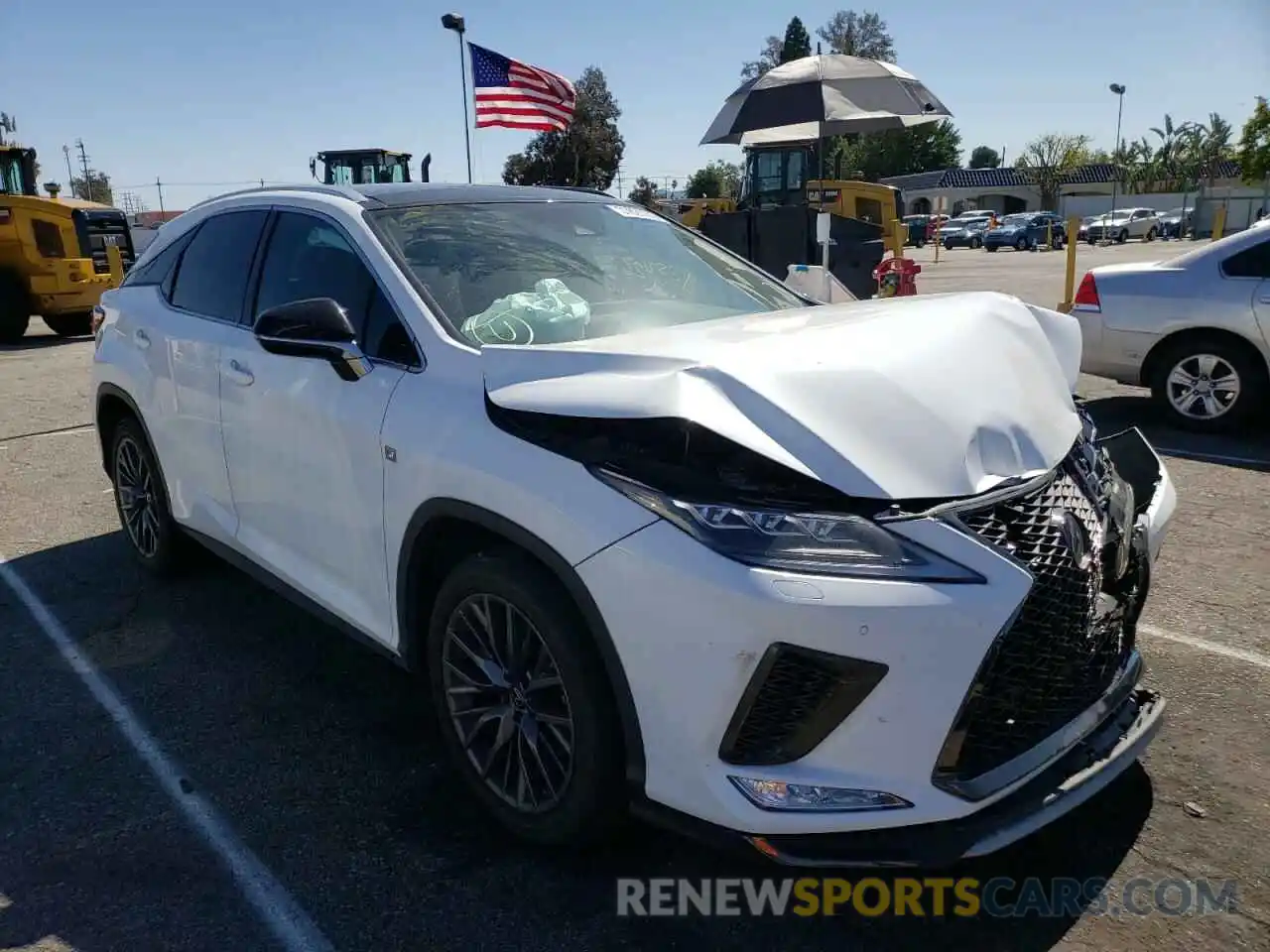 1 Photograph of a damaged car 2T2YZMDA2LC242667 LEXUS RX350 2020