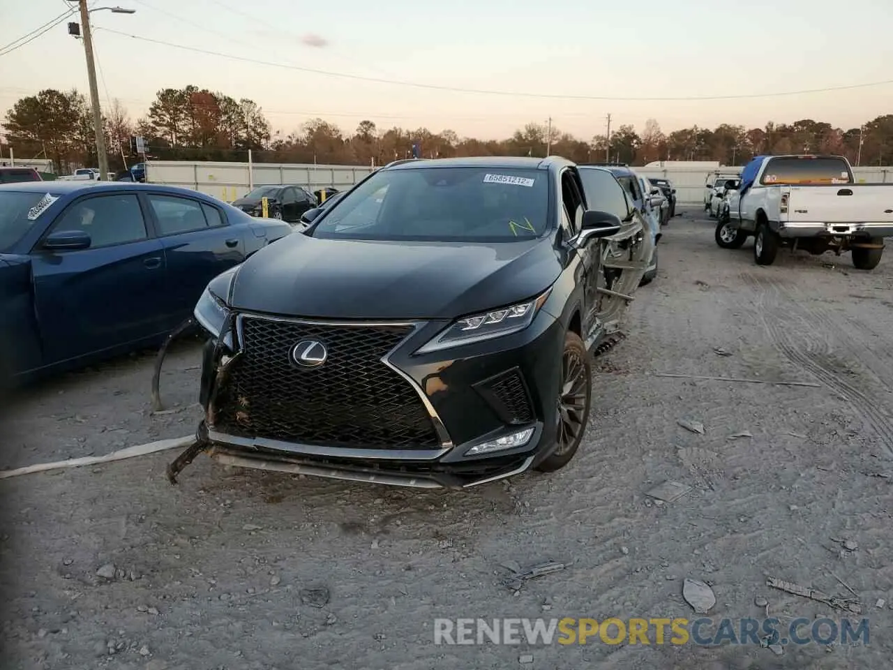 2 Photograph of a damaged car 2T2YZMDA5LC237768 LEXUS RX350 2020