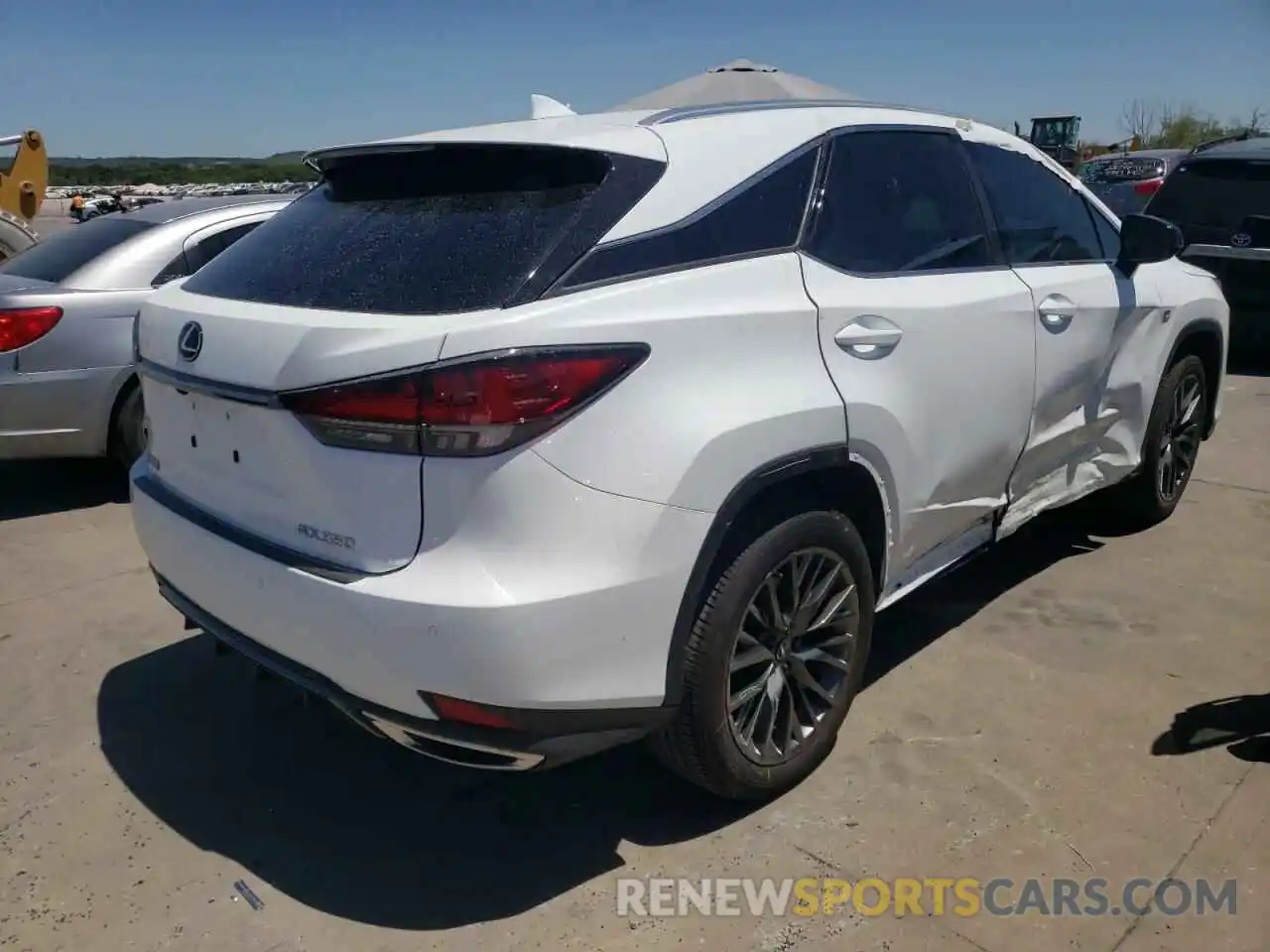 4 Photograph of a damaged car 2T2YZMDA6LC256622 LEXUS RX350 2020