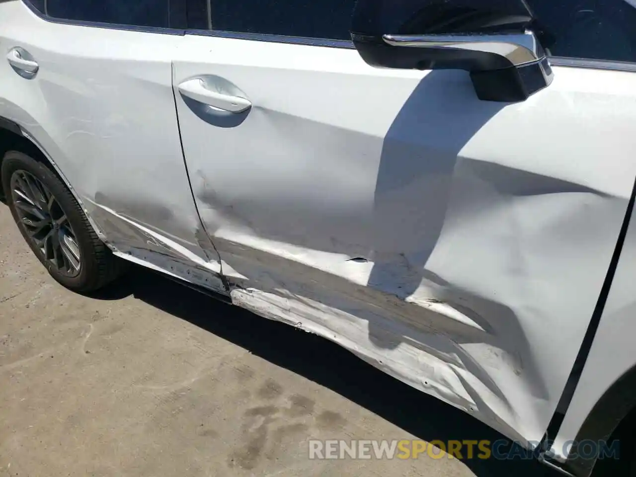 9 Photograph of a damaged car 2T2YZMDA6LC256622 LEXUS RX350 2020