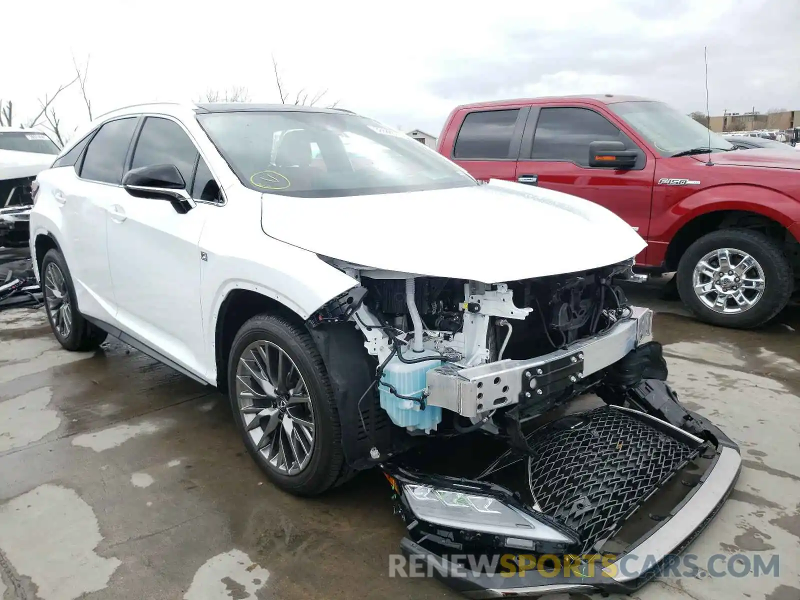 1 Photograph of a damaged car 2T2YZMDAXLC257336 LEXUS RX350 2020