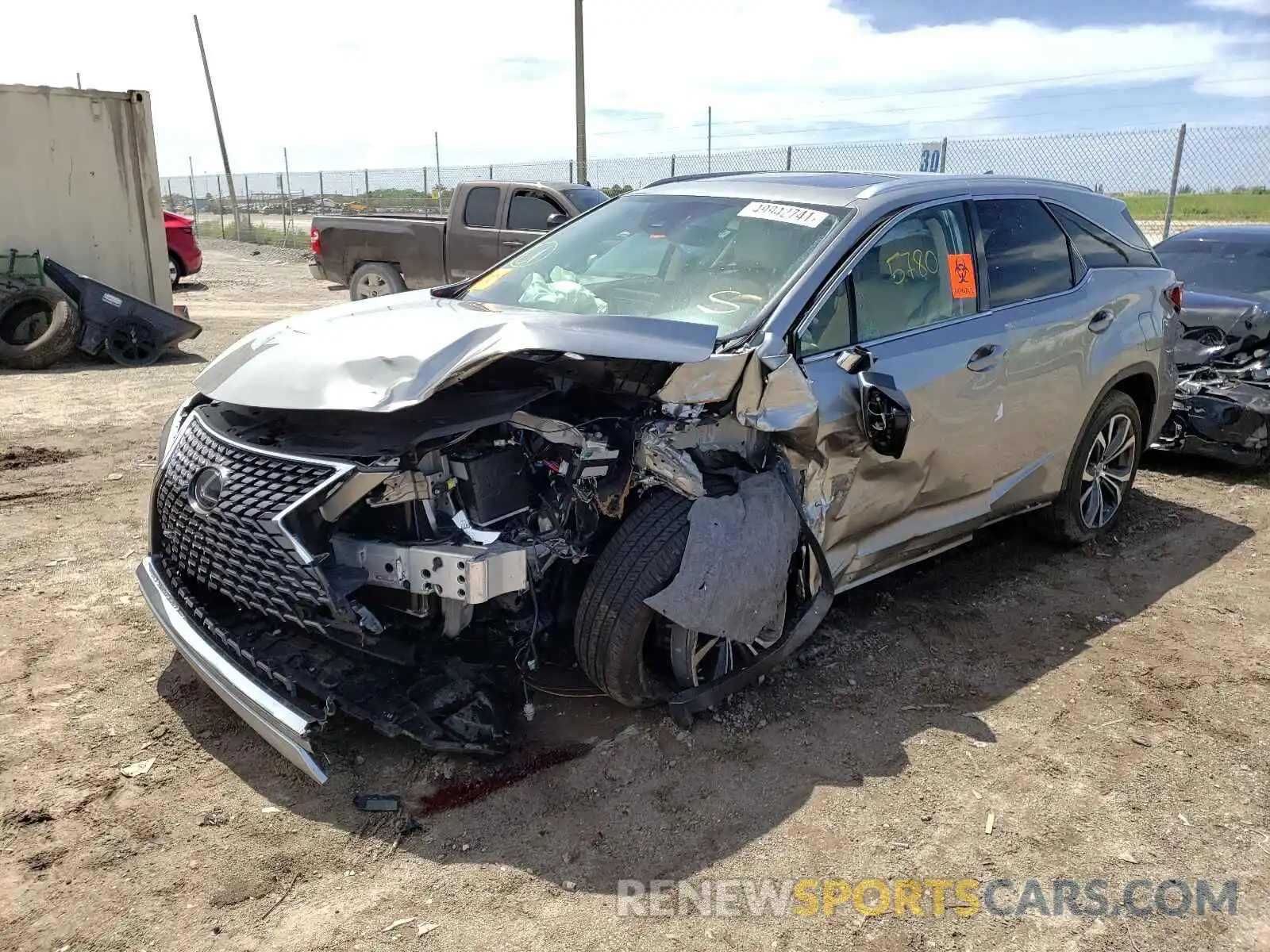 2 Photograph of a damaged car JTJHZKEA0L2015805 LEXUS RX350 2020