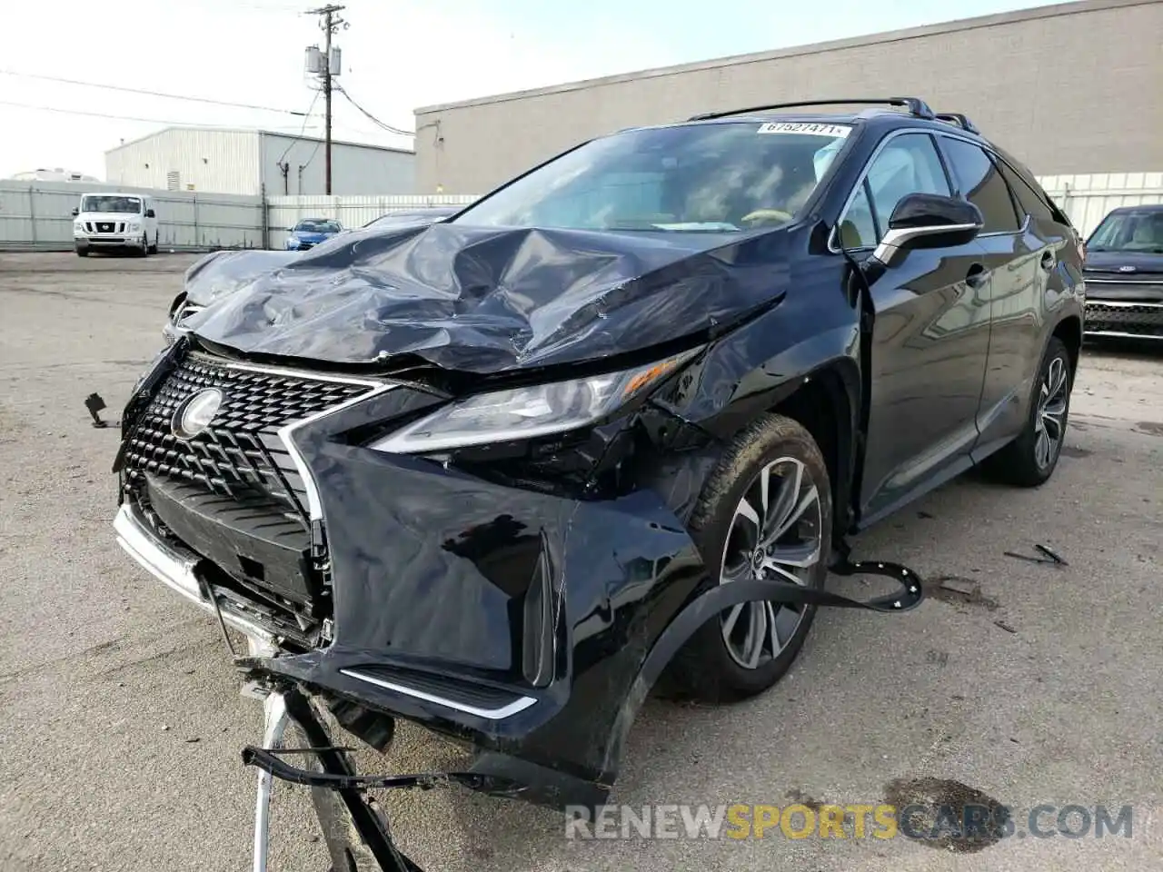 2 Photograph of a damaged car JTJHZKFA1L2026973 LEXUS RX350 2020