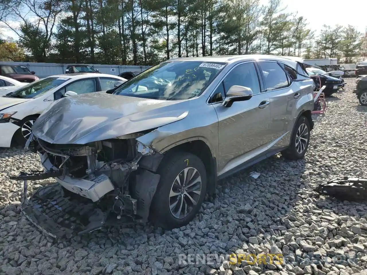 1 Photograph of a damaged car JTJHZKFA2L2022320 LEXUS RX350 2020