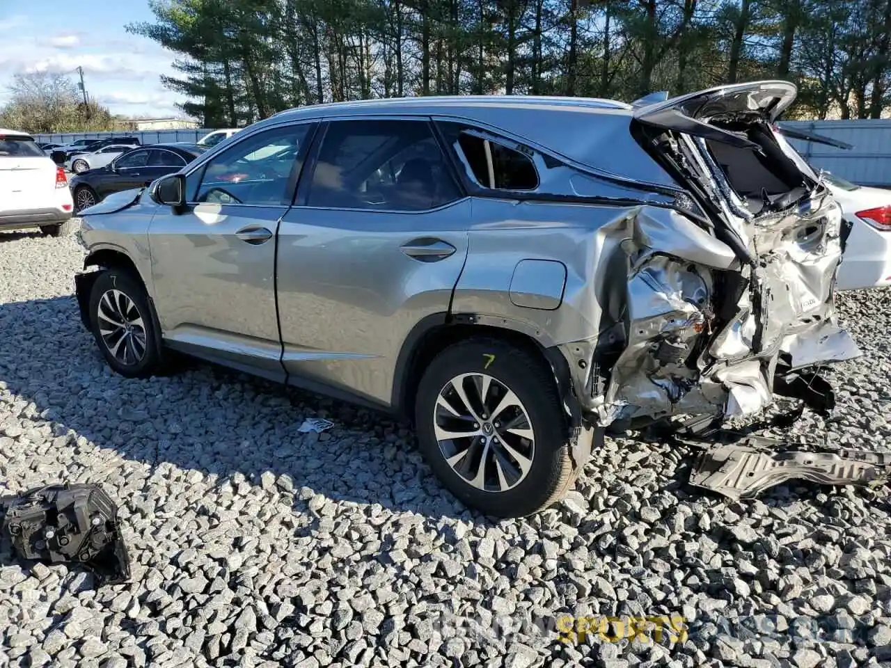 2 Photograph of a damaged car JTJHZKFA2L2022320 LEXUS RX350 2020