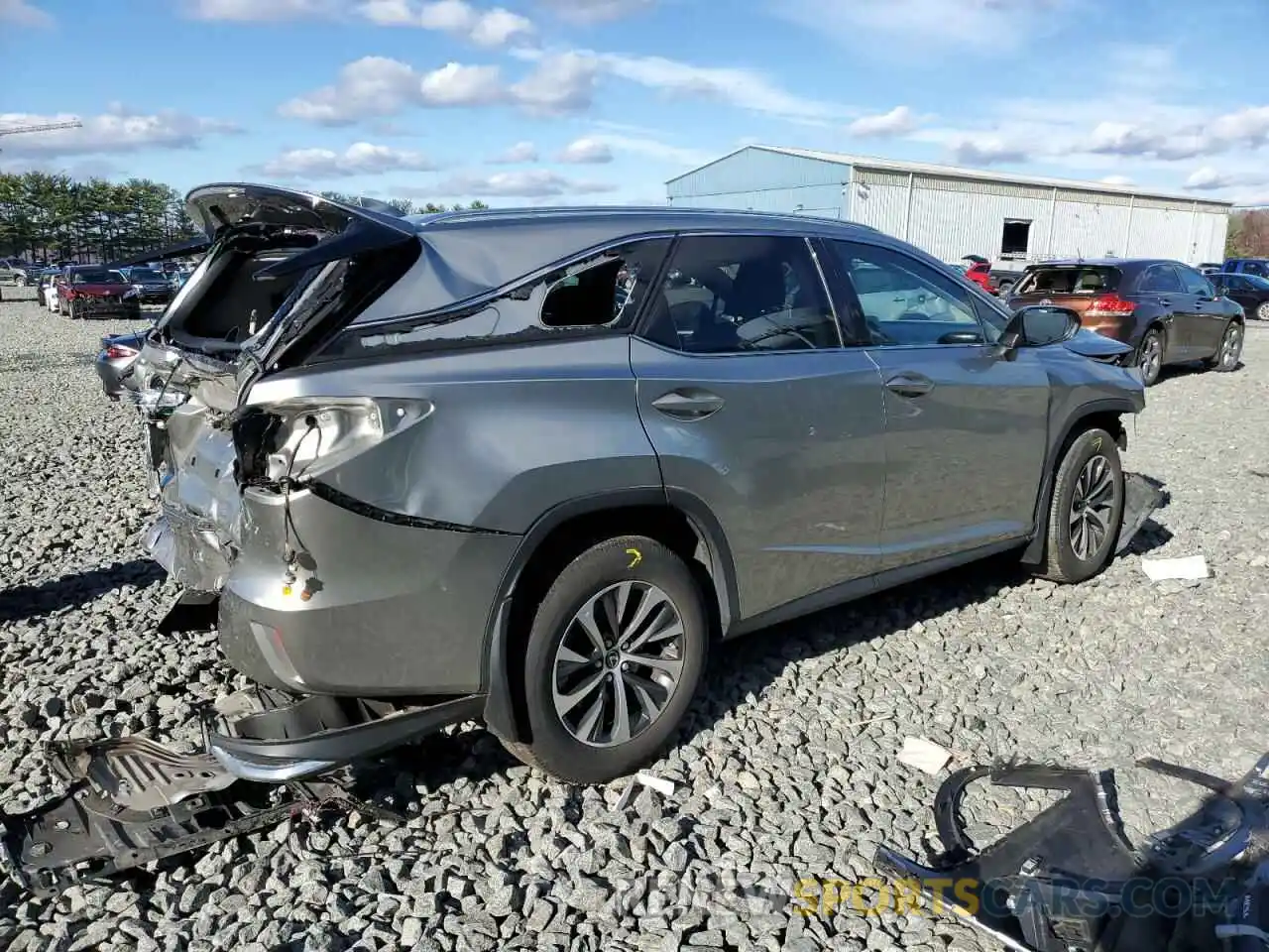 3 Photograph of a damaged car JTJHZKFA2L2022320 LEXUS RX350 2020