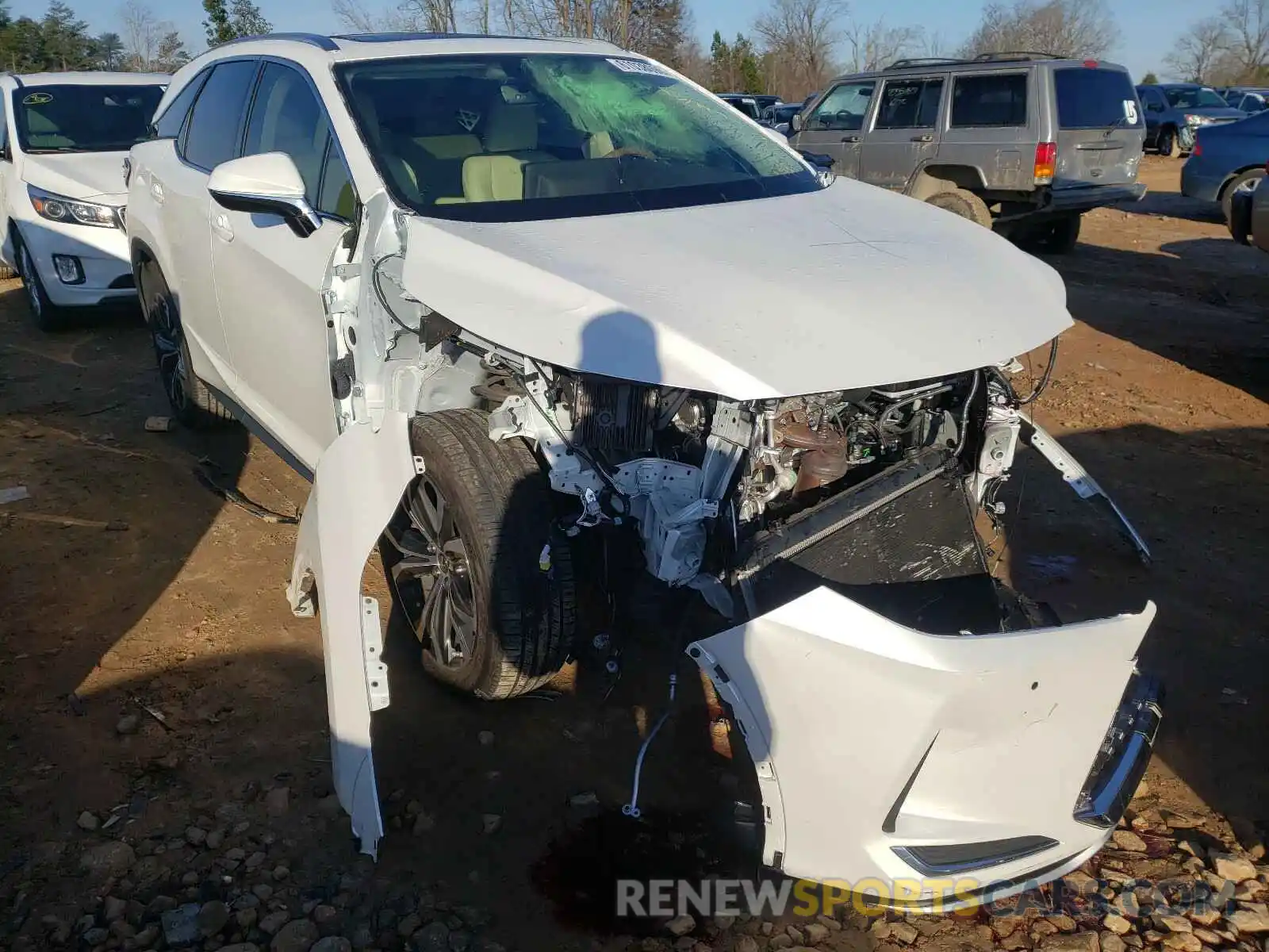 1 Photograph of a damaged car JTJHZKFA8L2022192 LEXUS RX350 2020