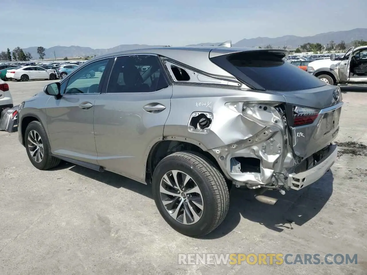 2 Photograph of a damaged car 2T2AZMAA8MC202861 LEXUS RX350 2021