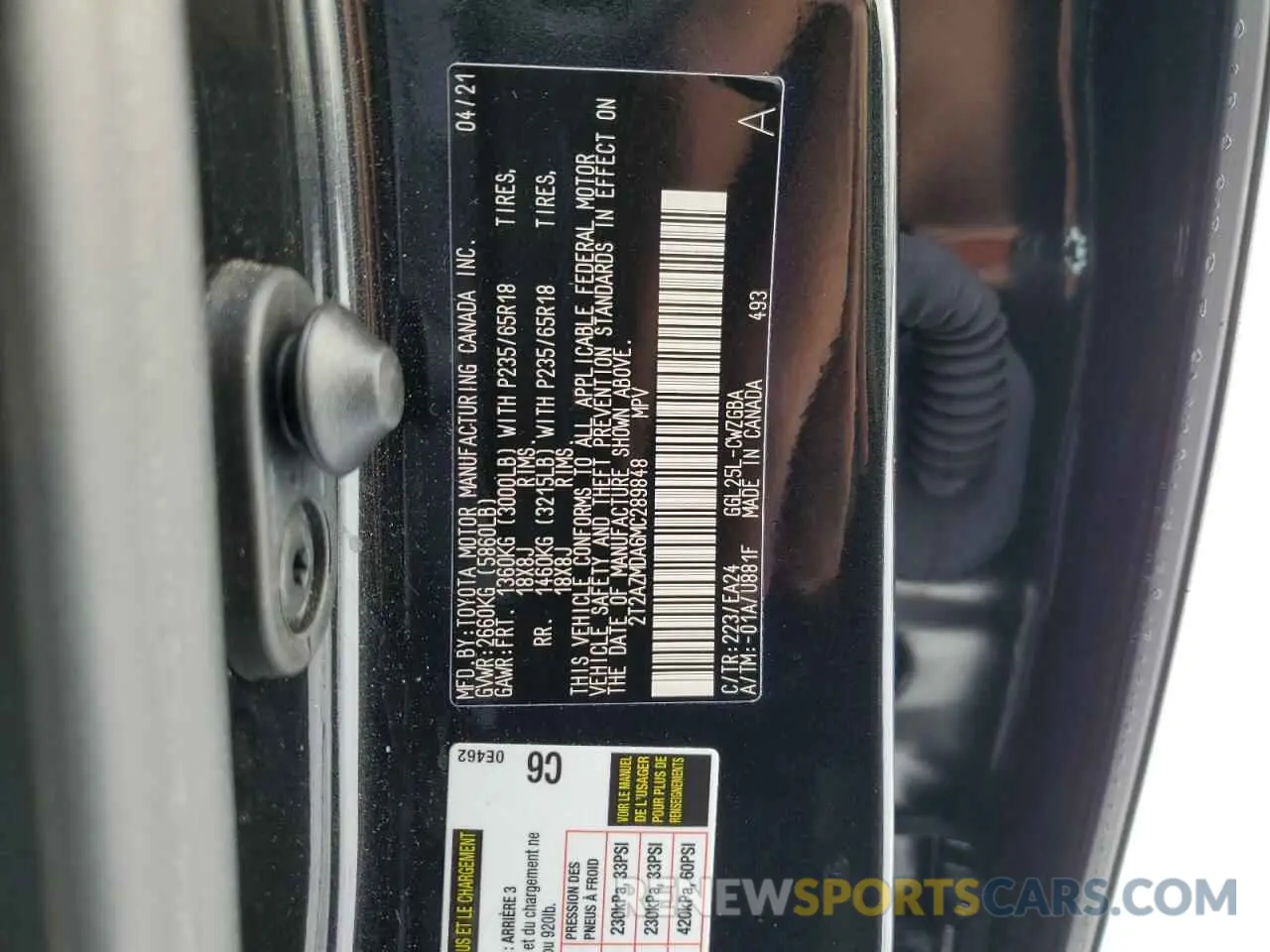 12 Photograph of a damaged car 2T2AZMDA6MC289848 LEXUS RX350 2021
