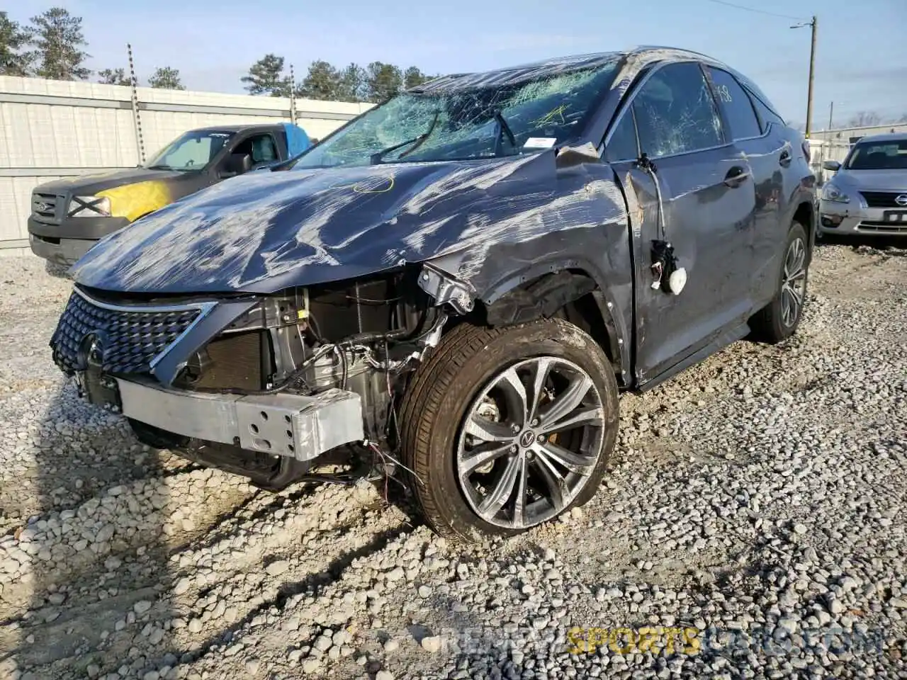 2 Photograph of a damaged car 2T2HZMAA0MC205686 LEXUS RX350 2021