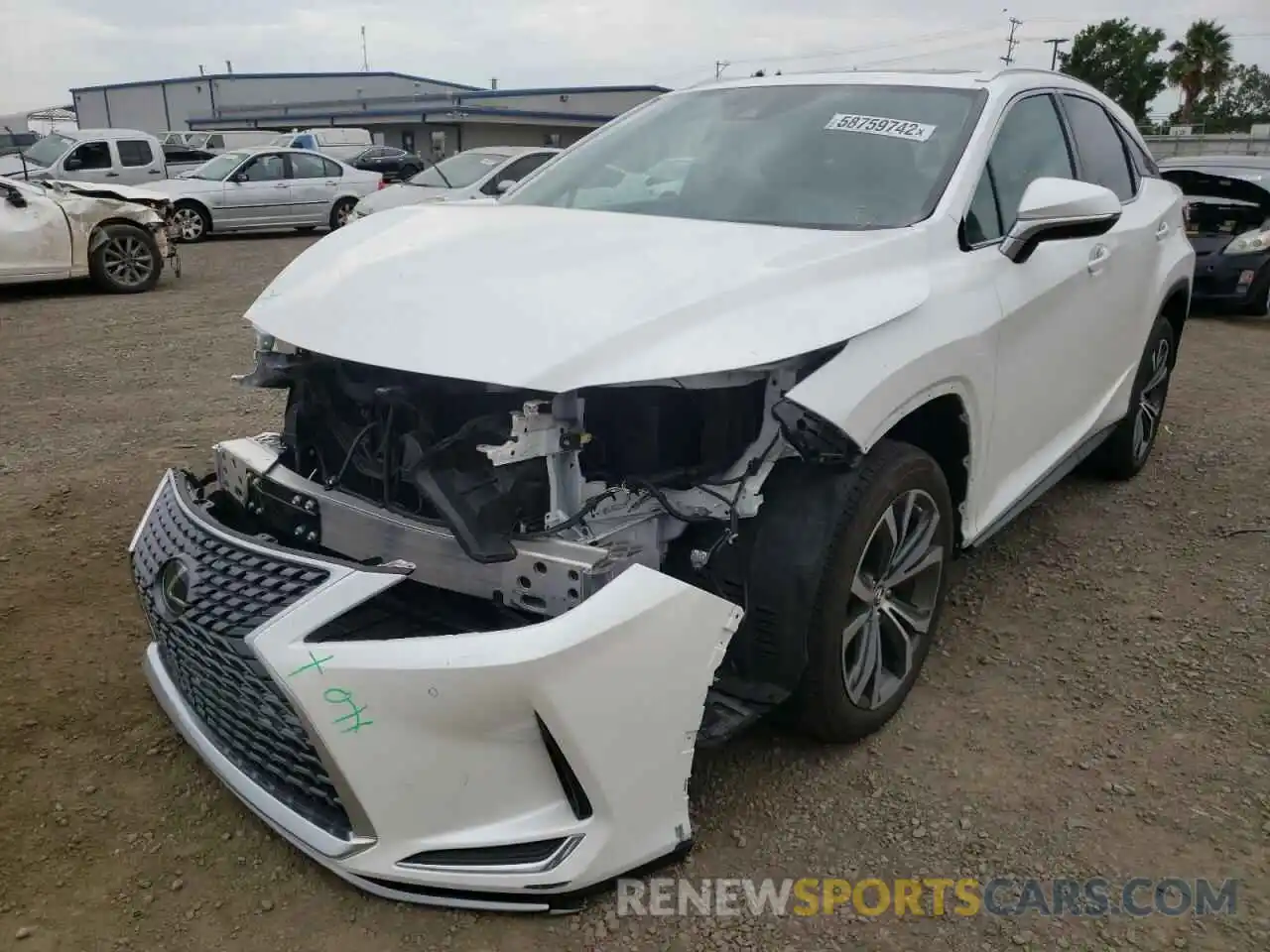 2 Photograph of a damaged car 2T2HZMAA2MC199485 LEXUS RX350 2021