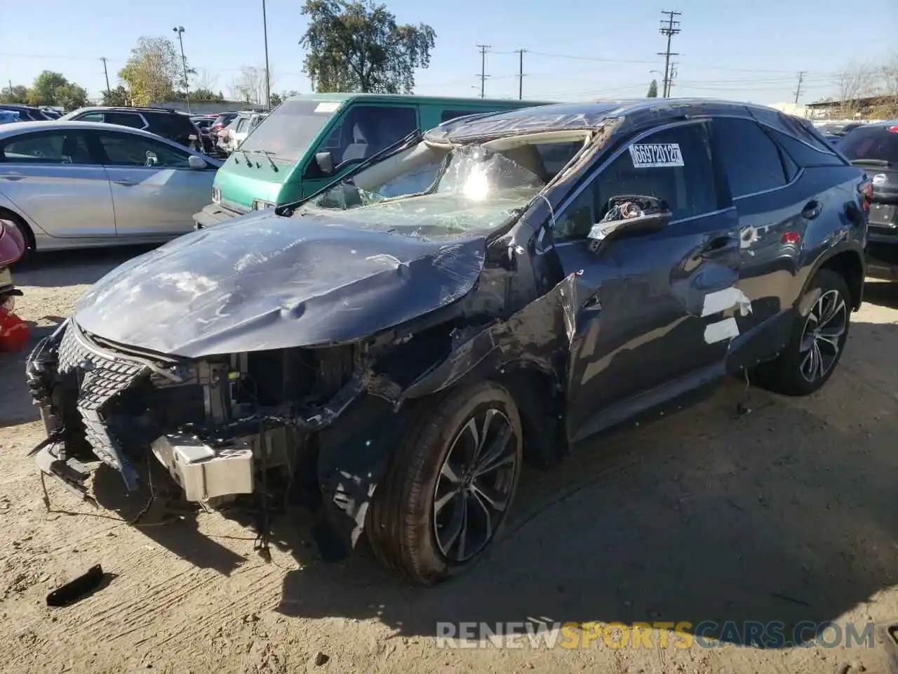 1 Photograph of a damaged car 2T2HZMAA2MC217922 LEXUS RX350 2021