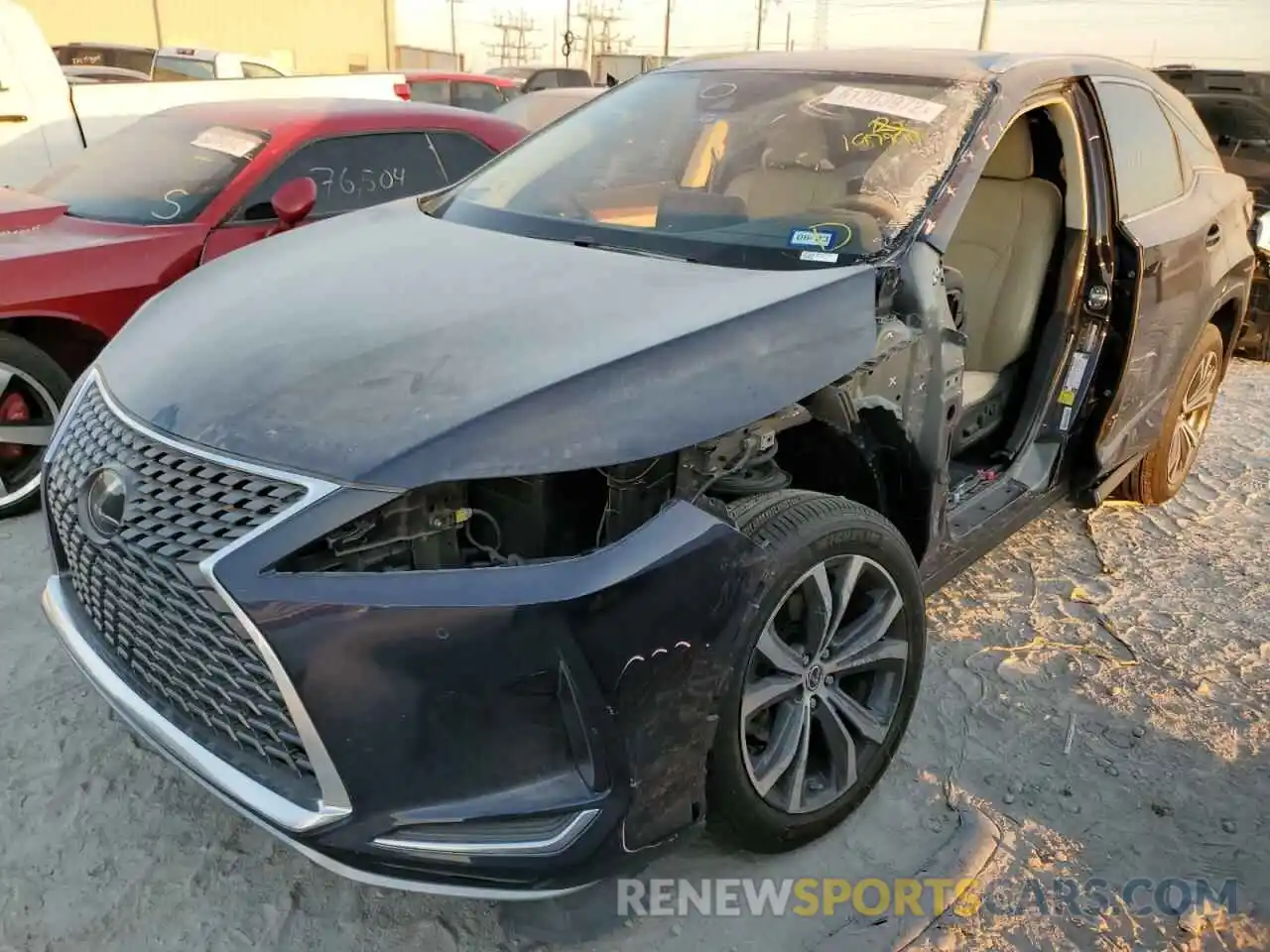 2 Photograph of a damaged car 2T2HZMAA4MC197799 LEXUS RX350 2021