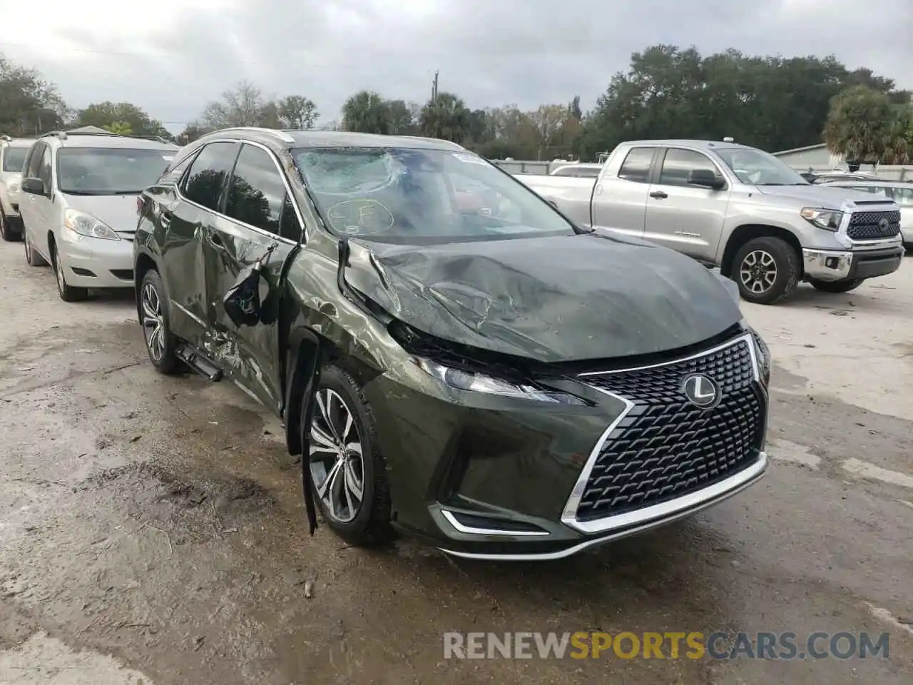 1 Photograph of a damaged car 2T2HZMAA5MC198556 LEXUS RX350 2021