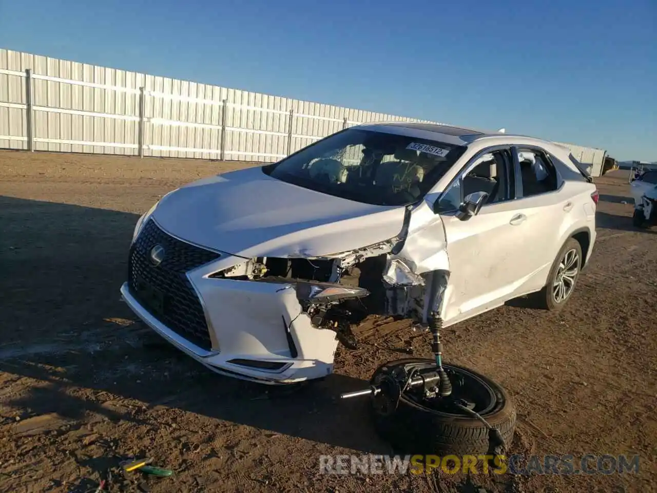 2 Photograph of a damaged car 2T2HZMAA6MC193432 LEXUS RX350 2021