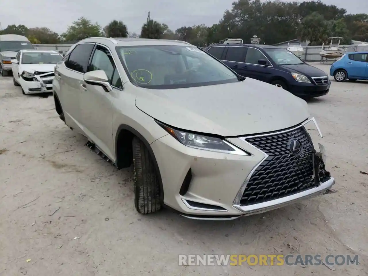 1 Photograph of a damaged car 2T2HZMAA6MC194662 LEXUS RX350 2021