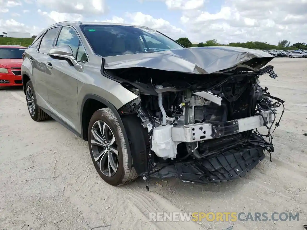 1 Photograph of a damaged car 2T2HZMAA7MC218306 LEXUS RX350 2021