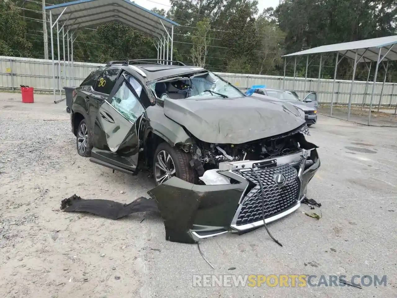 1 Photograph of a damaged car 2T2HZMAA8MC203832 LEXUS RX350 2021