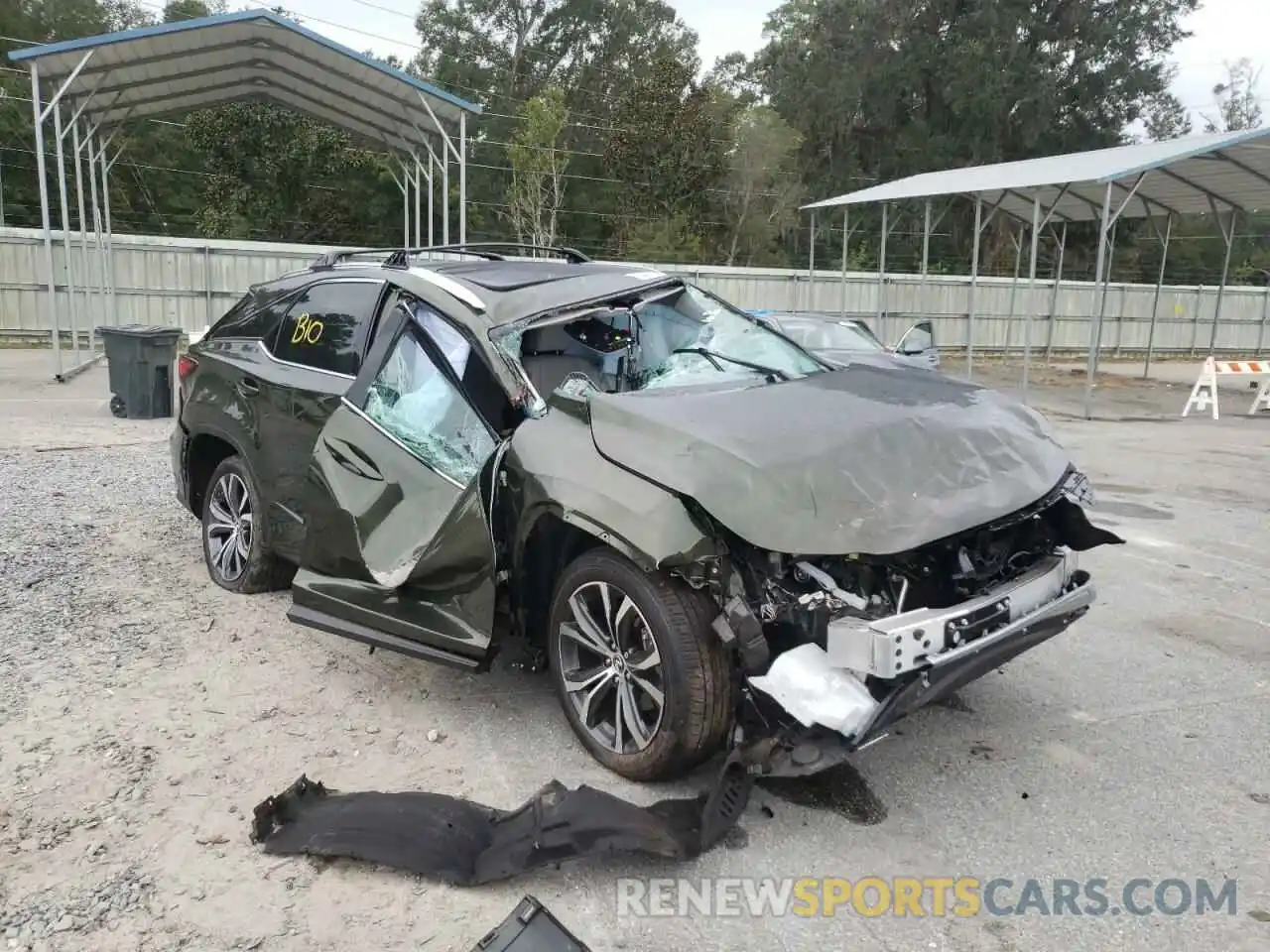 10 Photograph of a damaged car 2T2HZMAA8MC203832 LEXUS RX350 2021