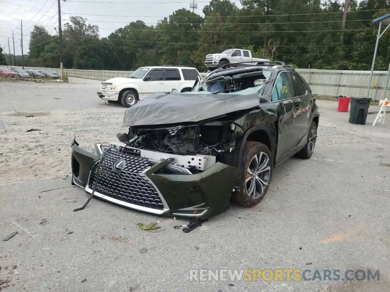 2 Photograph of a damaged car 2T2HZMAA8MC203832 LEXUS RX350 2021