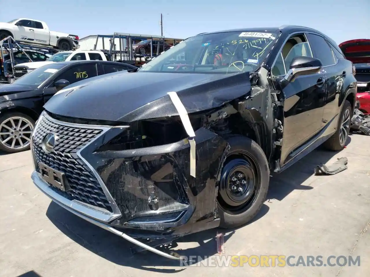 2 Photograph of a damaged car 2T2HZMAA8MC211994 LEXUS RX350 2021