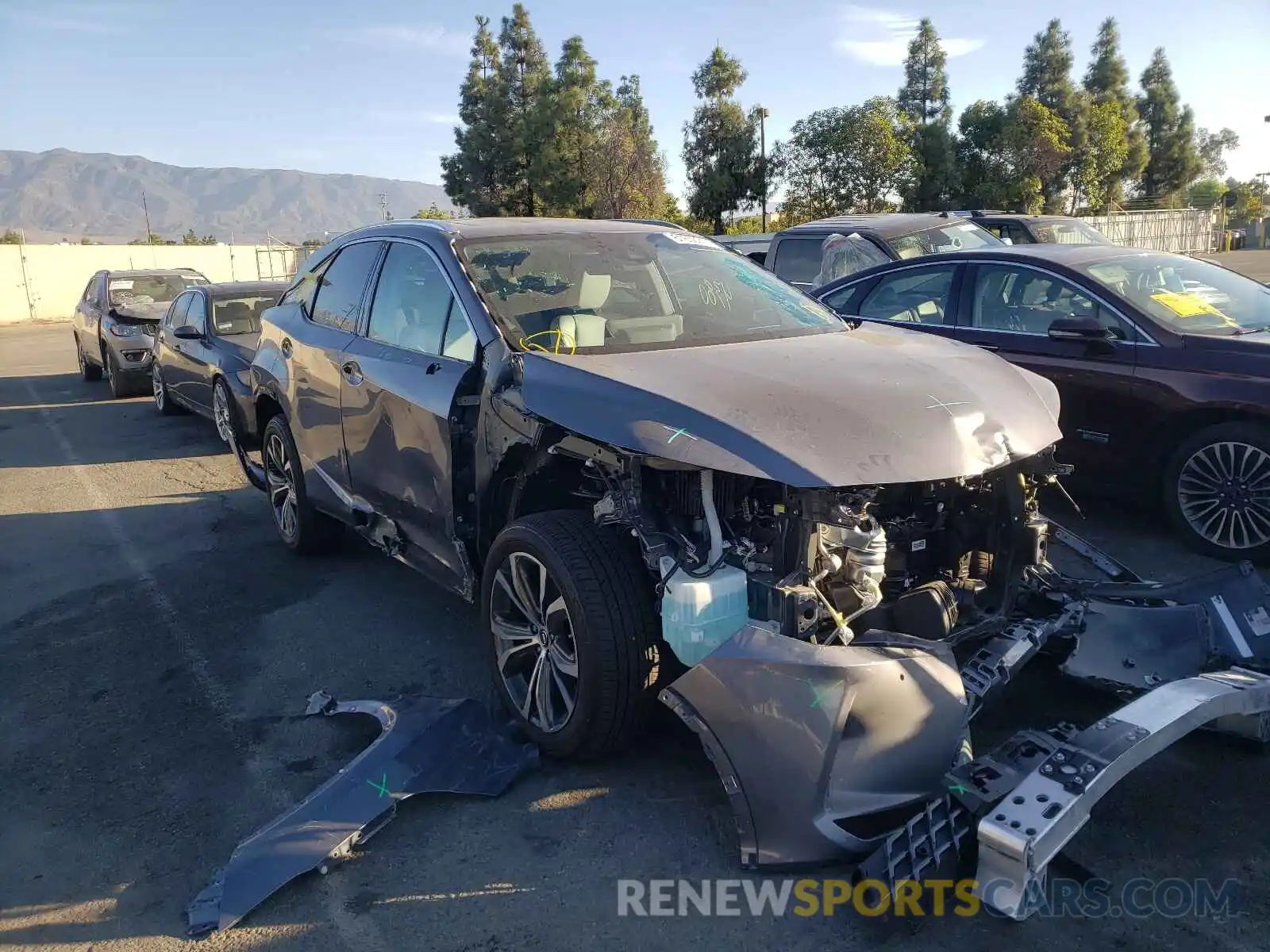 1 Photograph of a damaged car 2T2HZMAA9MC200437 LEXUS RX350 2021