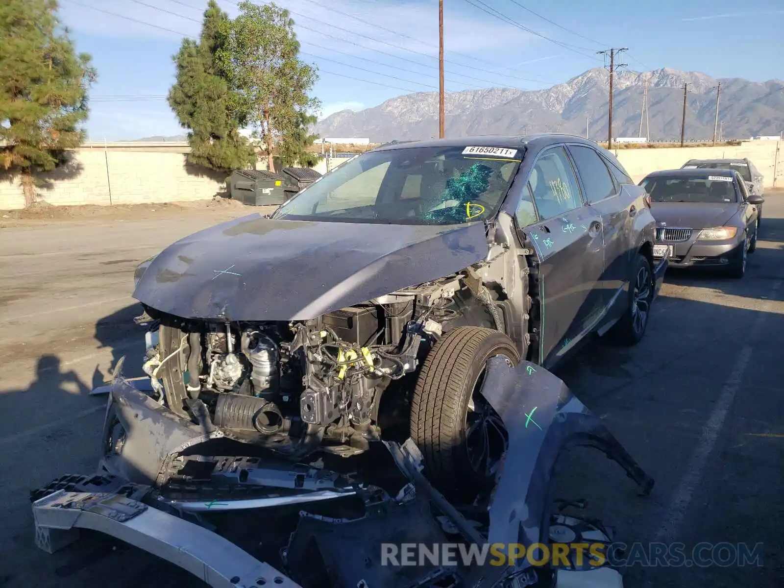 2 Photograph of a damaged car 2T2HZMAA9MC200437 LEXUS RX350 2021