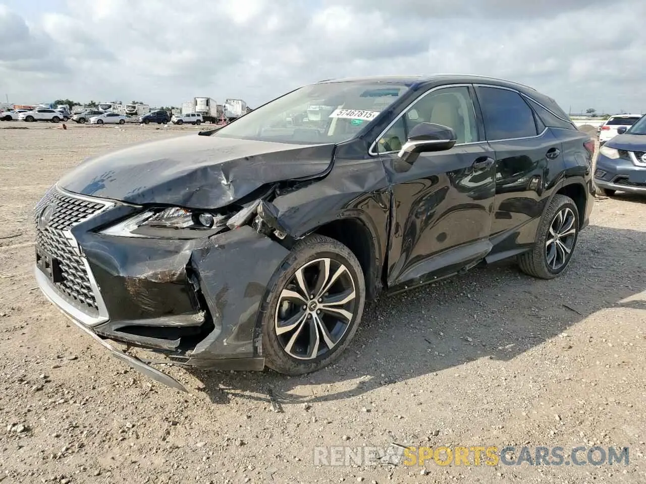 1 Photograph of a damaged car 2T2HZMAAXMC193823 LEXUS RX350 2021