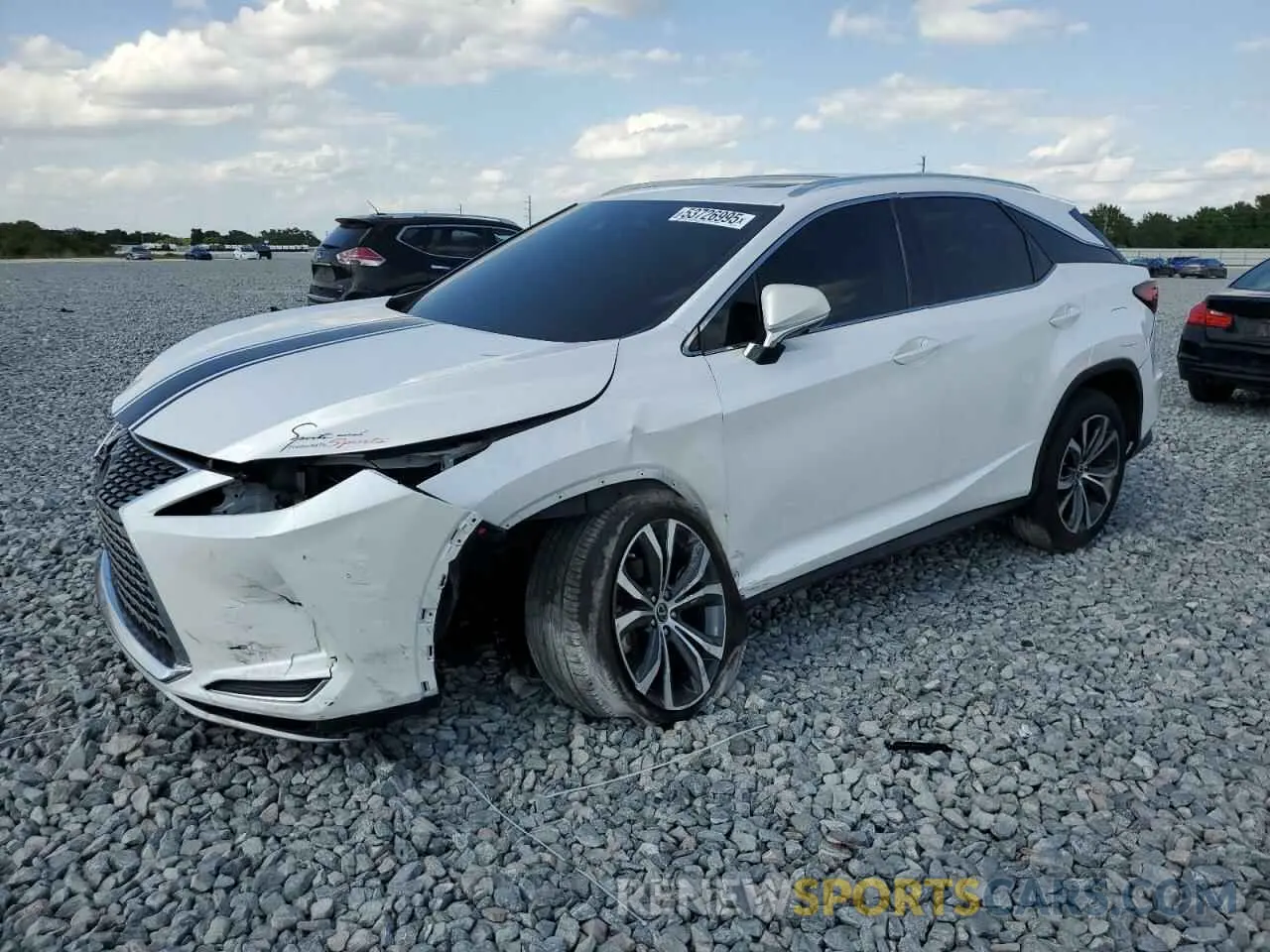 1 Photograph of a damaged car 2T2HZMAAXMC196690 LEXUS RX350 2021