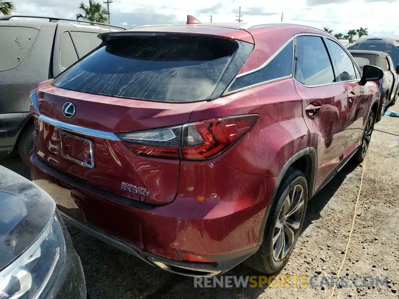 4 Photograph of a damaged car 2T2HZMAAXMC202391 LEXUS RX350 2021