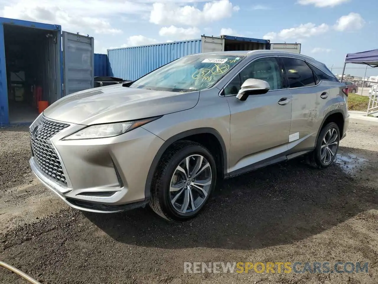 1 Photograph of a damaged car 2T2HZMAAXMC203038 LEXUS RX350 2021