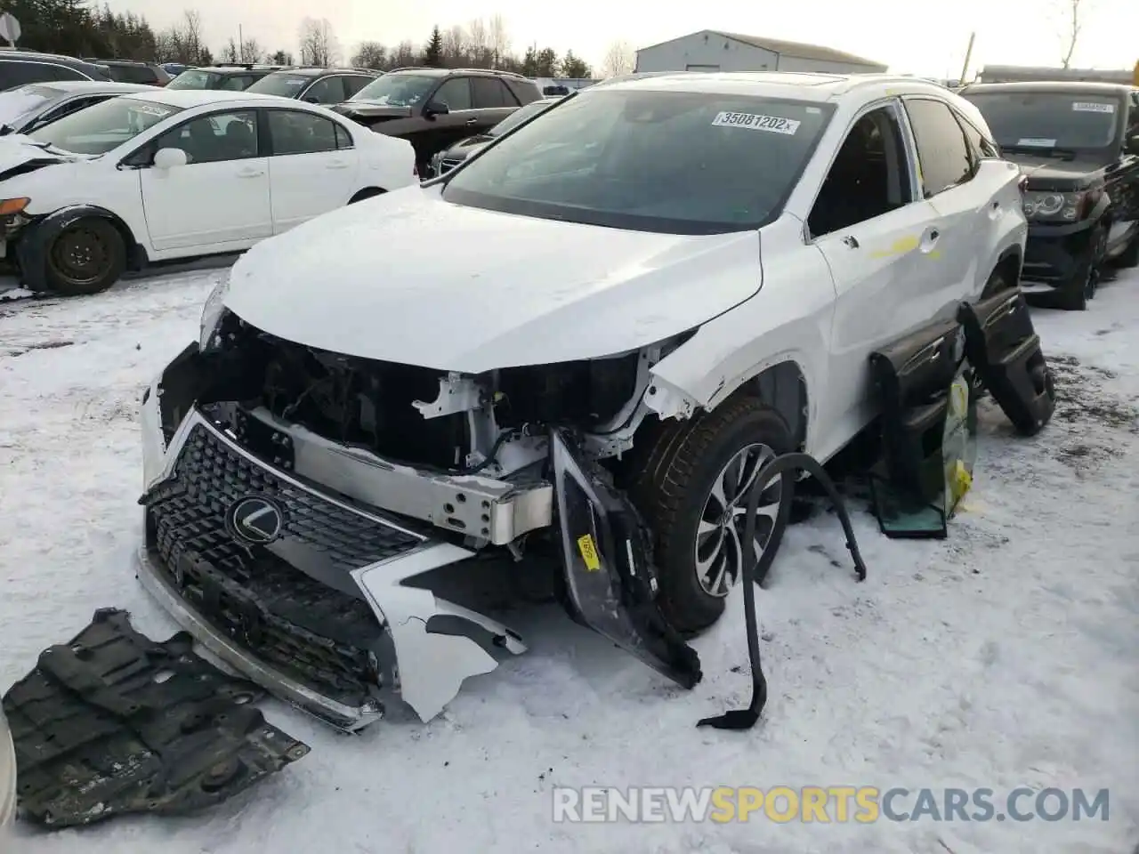 2 Photograph of a damaged car 2T2HZMDA1MC267867 LEXUS RX350 2021